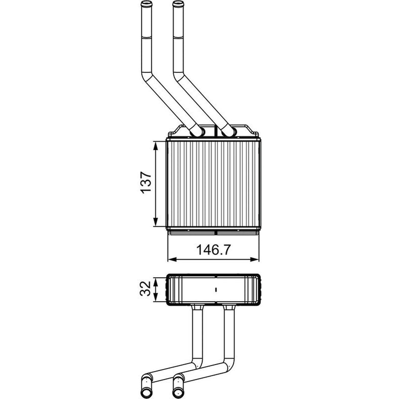 Valeo Heater Matrix Core Heat Exchanger 811520