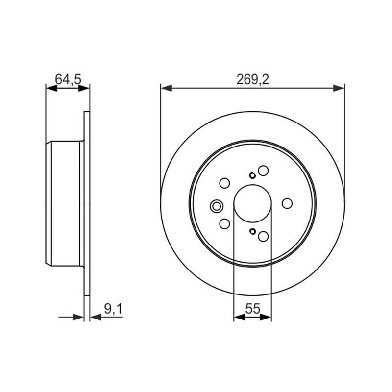 Bosch Front & Rear Brake Discs & Pads fits Toyota Celica 1993-1999 2.0