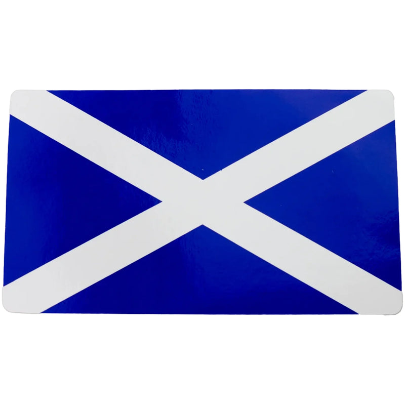 W4 Rectangle Scotland Flag Sticker - Self-Adhesive Caravan Accessory