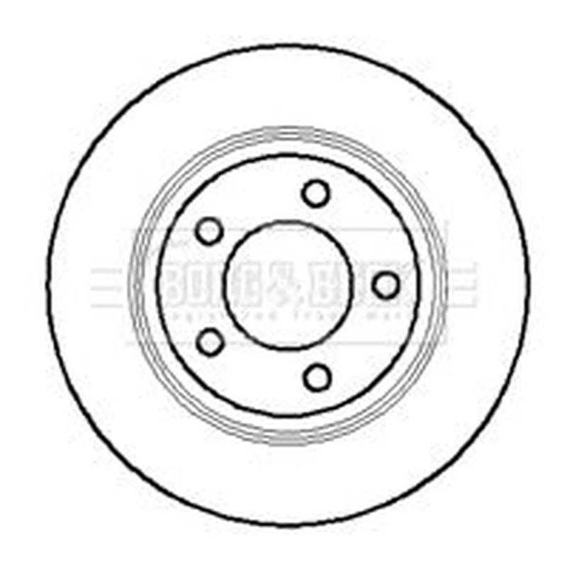Borg & Beck Rear Brake Solid Discs & Pads fits Jeep Grand Cherokee 1992-1999