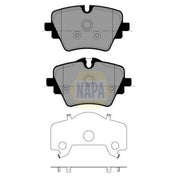 NAPA Front Brake Pad Set fits BMW 2 Active Tourer 2021-2022
