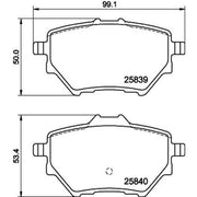 Mintex Rear Brake Pad Set fits Abarth 600E 2024 on