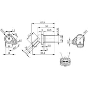 Bosch Crankshaft Position Sensor 0 261 210 151