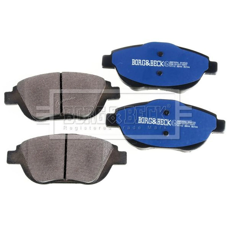 Borg & Beck Front & Rear Brake Discs & Pads fits Citroën C3 II 2009-2016 1.6