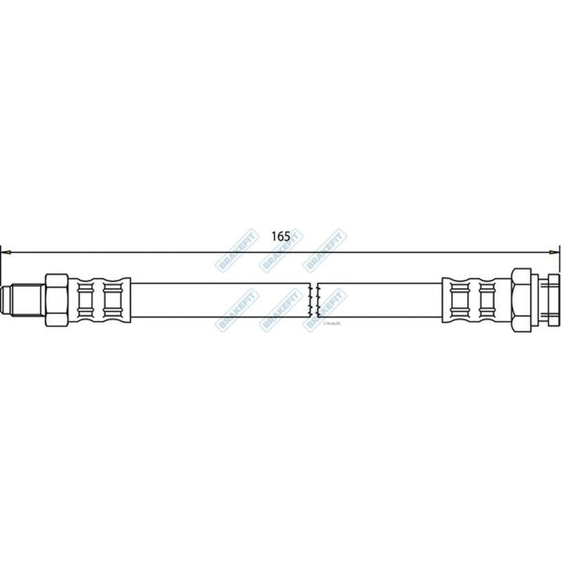 Apec Brake Hydraulic Hose Line outer BHO4146