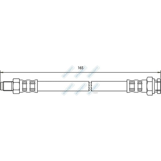 Apec Brake Hydraulic Hose Line outer BHO4146
