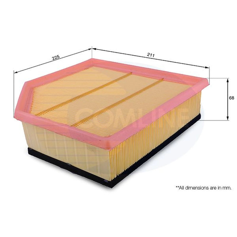 Comline Engine Air Filter fits Volvo S60 I 2001-2010 2.4