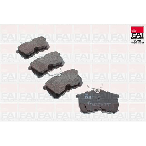 FAI Rear Brake Pad Set fits Honda Accord 1999-2002 1.8 2.0 2.3