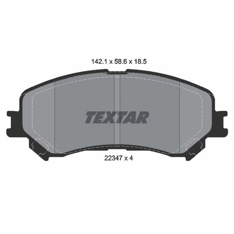 Textar Front Brake Pad Set 2234701