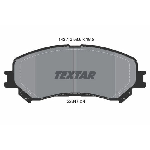 Textar Front Brake Pad Set 2234701