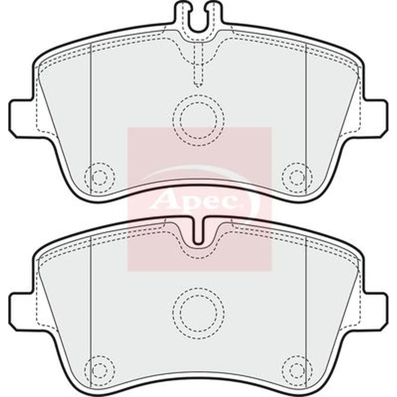 Apec Front Brake Pad Set PAD1166