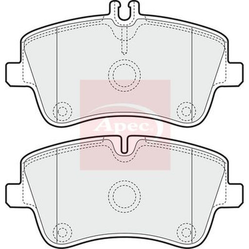Apec Front Brake Pad Set fits Mercedes-Benz C-Class 2000-2008