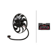 Hella Engine Cooling Fan Left fits Seat Cordoba 2002-2009 1.2 1.4 1.6 1.9 2.0