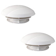 2 x Mushroom Roof Air Vent Free Flow 80mm Comet Caravan Motorhome VW Campervan PLS  - Dynamic Drive