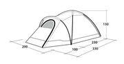 Outwell Cloud 3 Dome Tent 3 Berth Outwell - Dynamic Drive