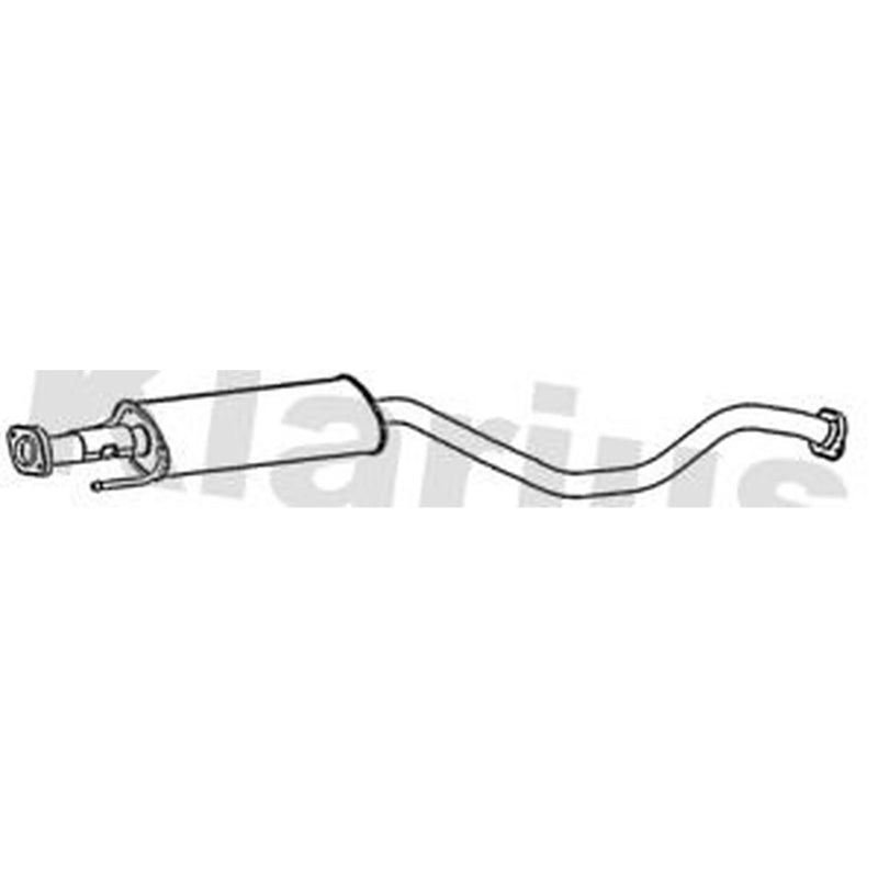Klarius Box With Centre Pipe Centre fits Nissan Juke 2010-2019 1.2 1.6
