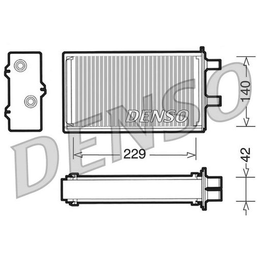Denso Heater Matrix Core Heat Exchanger fits Autobianchi Y10 1985-1995