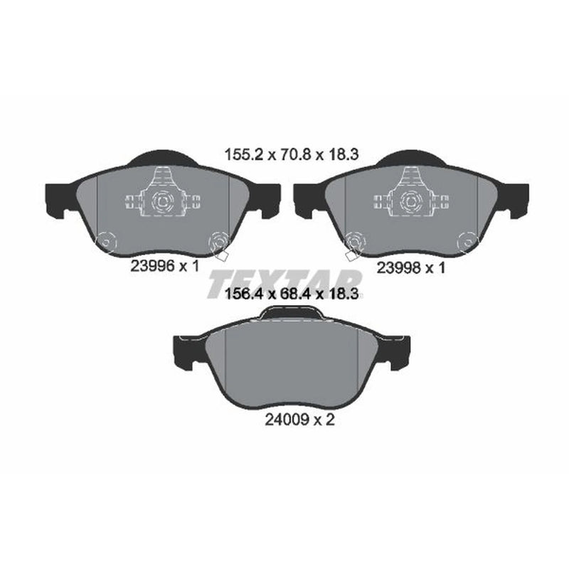 Textar Front Brake Pad Set 2399601