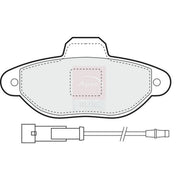 Apec Front Brake Solid Discs & Pads fits Fiat Punto 1993-2000 1.1 1.2 1.7