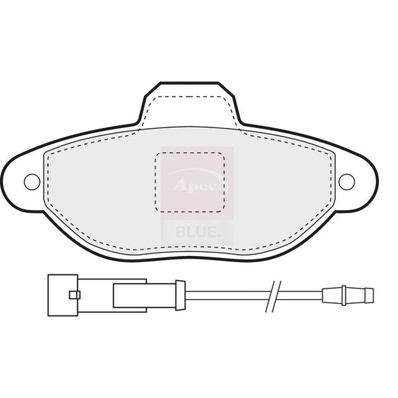 Apec Front Brake Solid Discs & Pads fits Fiat Punto 1993-2000 1.1 1.2 1.7