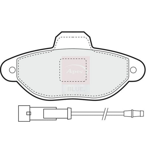Apec Front Brake Solid Discs & Pads fits Fiat Punto 1993-2000 1.1 1.2 1.7