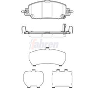Fahren Front Brake Pad Set FBP4046