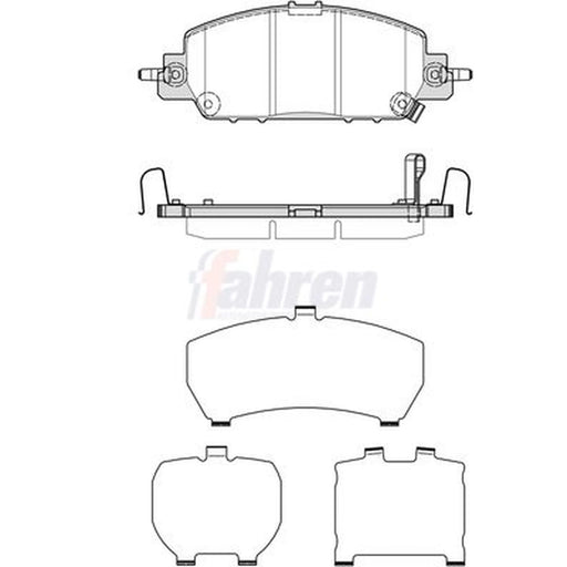 Fahren Front Brake Pad Set FBP4046