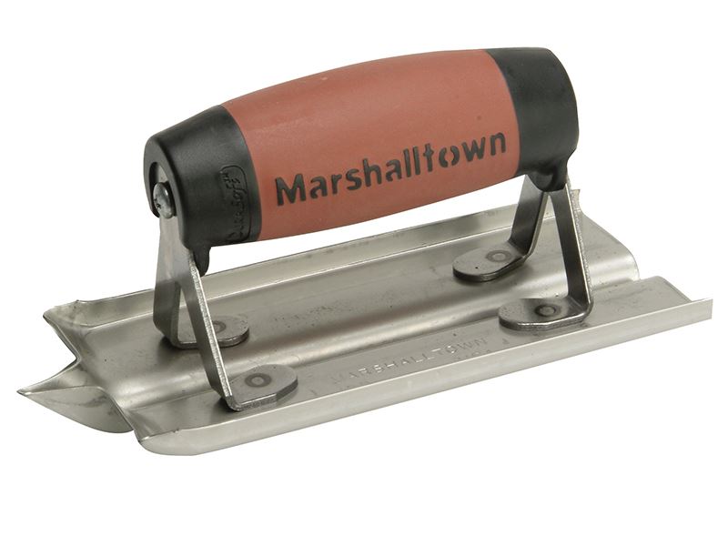 Marshalltown M180D Stainless Steel Groover Trowel DuraSoft® Handle 6 x 3in Marshalltown - Dynamic Drive