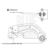 Blue Print Control/Trailing Arm Centre fits Mazda CX-5 2011-2024 2.0 2.2 2.5