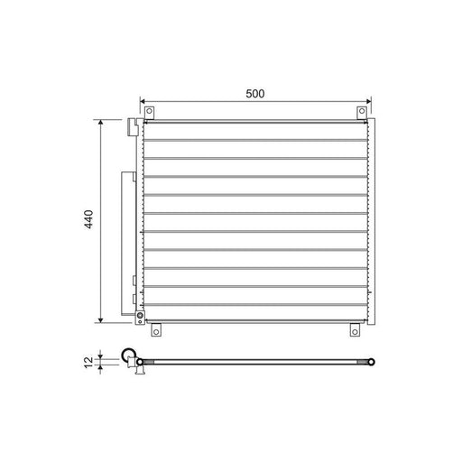 Valeo Air Conditioning Condenser 822655