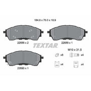 Textar Front Brake Pad Set 2268801