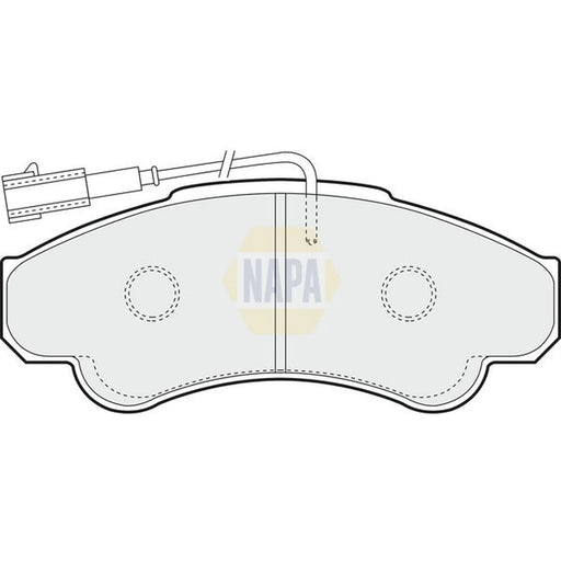 NAPA Front Brake Pad Set fits Citroën Relay II 2002-2006 2.0 2.2 2.8