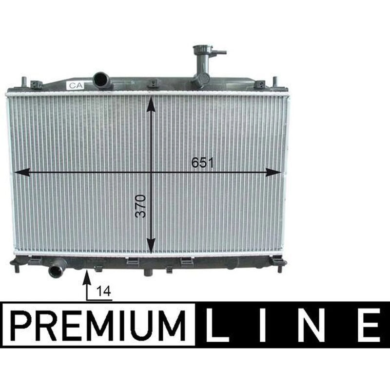 Mahle Engine Radiator fits Hyundai Accent III 2005-2010 1.4 1.6