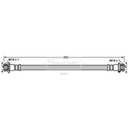 Borg & Beck Brake Hydraulic Hose Line Rear Right BBH7864