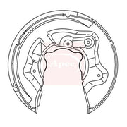 Apec Brake Disc Splash Guard Rear Left fits Audi Q3 2011-2018 2.0