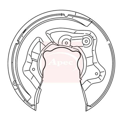 Apec Brake Disc Splash Guard Rear Left fits Audi Q3 2011-2018 2.0