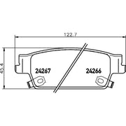 Mintex Rear Brake Pad Set fits Cadillac Srx 2003-2009 3.6 4.6