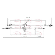 Apec Manual Transmission Cable Pull fits Citroën Relay II 2002-2006 2.0 2.2 2.8