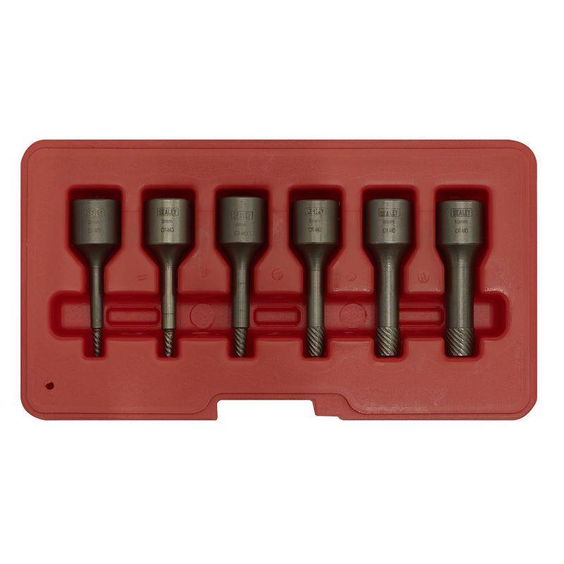 Sealey Screw Extractor Set 6pc 3/8"Sq Drive Sealey  - Dynamic Drive
