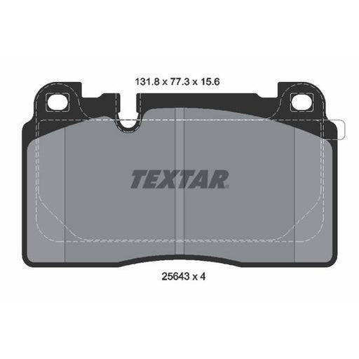 Textar Front Brake Pad Set 2564302