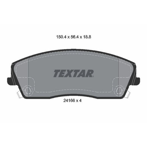 Textar Front Brake Pad Set 2416601