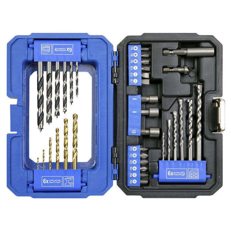 Sealey Drill & Bit Accessory Set 35pc AK3735 Sealey - Dynamic Drive