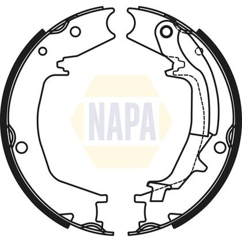NAPA Parking Brake Shoe Set fits Hyundai Elantra IV 2005-2011 1.6