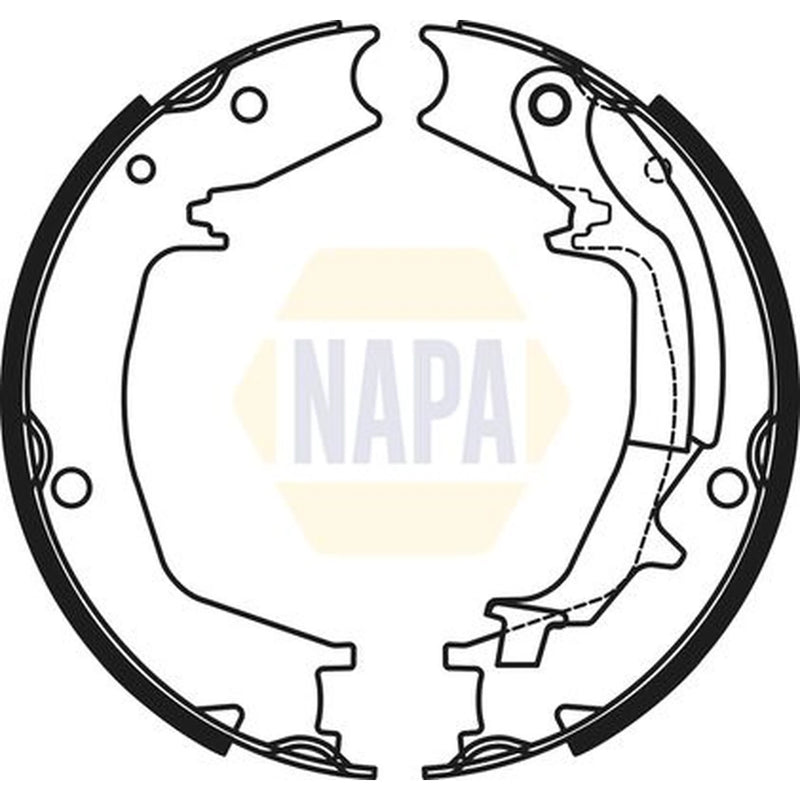 NAPA Parking Brake Shoe Set NBS5052
