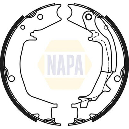 NAPA Parking Brake Shoe Set fits Hyundai Elantra IV 2005-2011 1.6