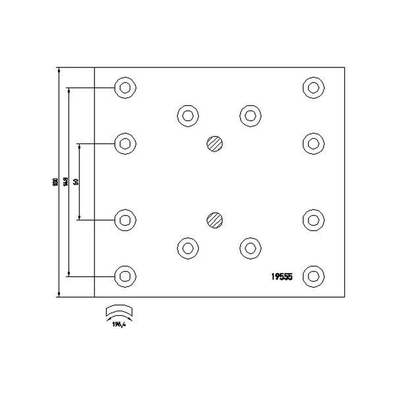 Textar Textar Cv Brake Lining Set 1955502