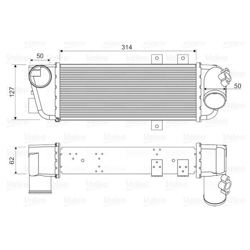 Valeo Intercooler (Charge Air Cooler) 818333