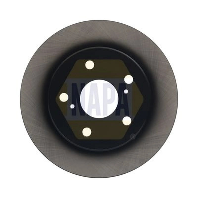 NAPA 2 x Solid Brake Discs fits Toyota Auris 2006-2012 1.33 1.4 1.5 1.6 1.8