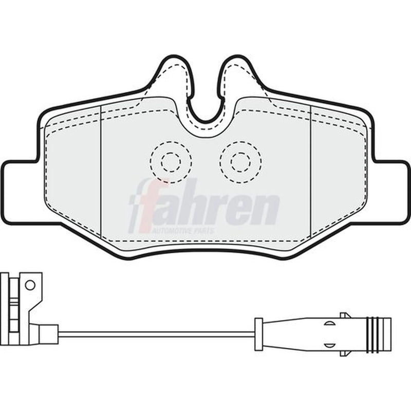 Fahren Rear Brake Pad Set FBP3106