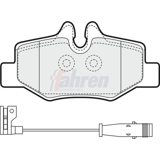 Fahren Rear Brake Pad Set FBP3106